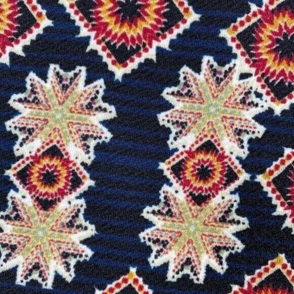 LuLaRoe CASSIE Pencil Skirt Floral Black Tiled Red Cream Medium M NWT - Picture 3 of 6